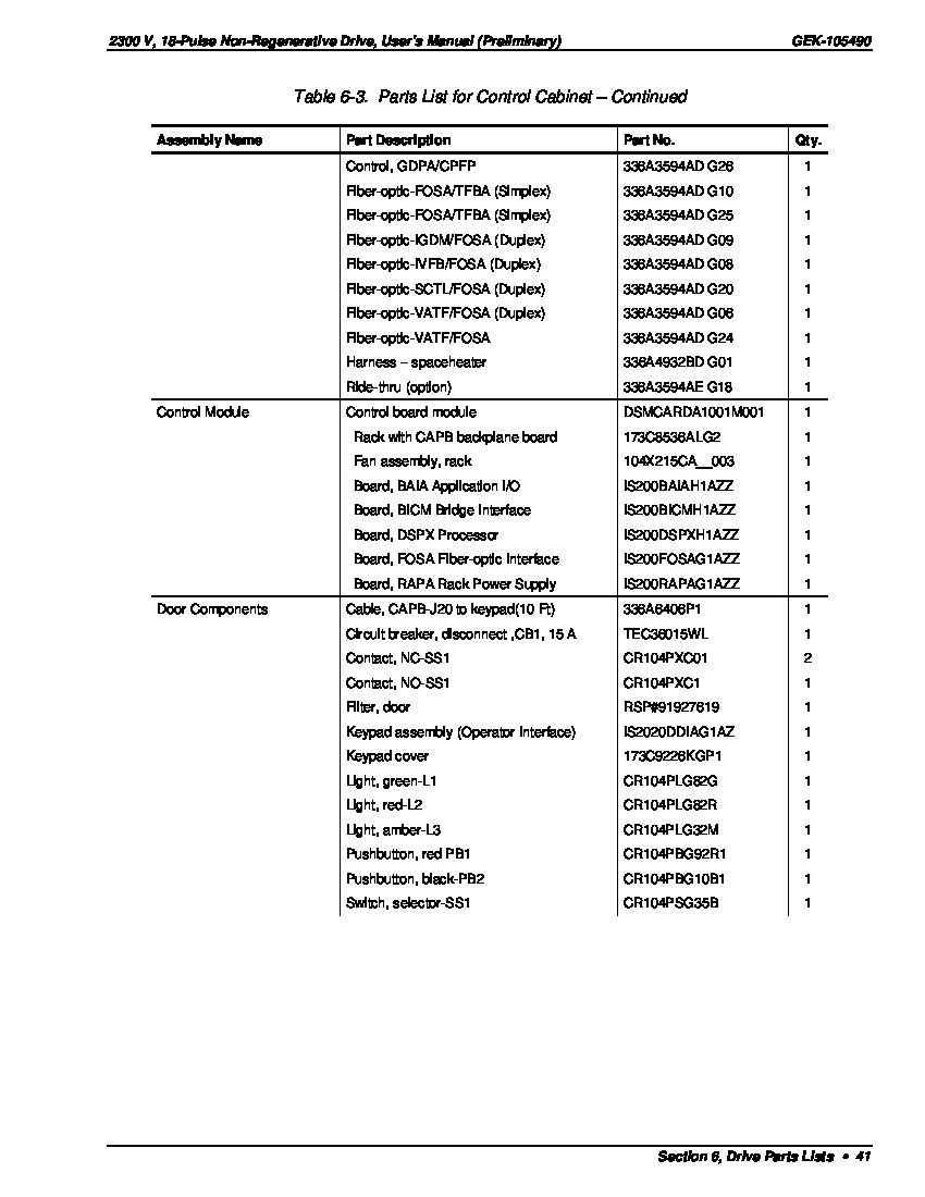 First Page Image of IS200FOSAG1A GEK-105490 Innovation Series Medium Voltage Drives Part Sheet.pdf